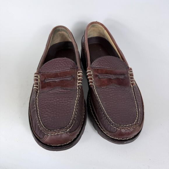 L.L.Bean Allagash Bison Handsewn Penny Loafers Men\'s 8 Brown Leather Comfort main image 8